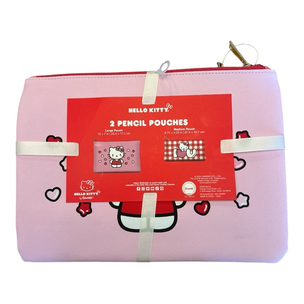 FREE GIFT!! Hello Kitty Pink Pencil Pouch Set - Picture 3 of 3